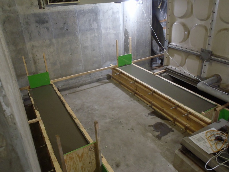 施工事例　受水槽基礎工事